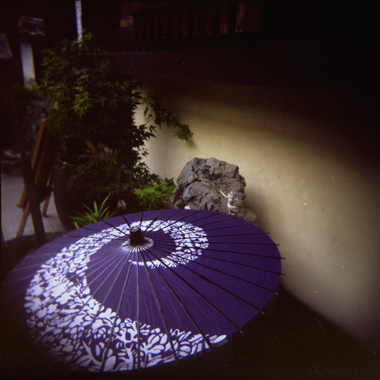 内子の和傘の写真です