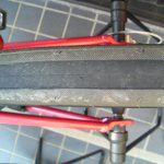 クロスバイクのタイヤを細くした
